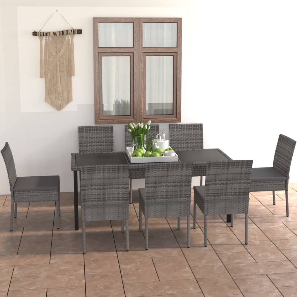 -Delige Tuinset Poly Rattan