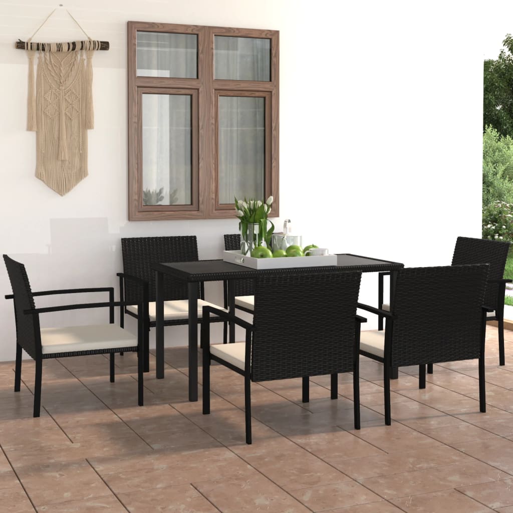 -Delige Tuinset Poly Rattan