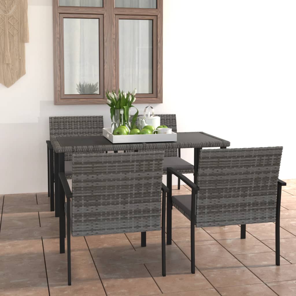 -Delige Tuinset Poly Rattan