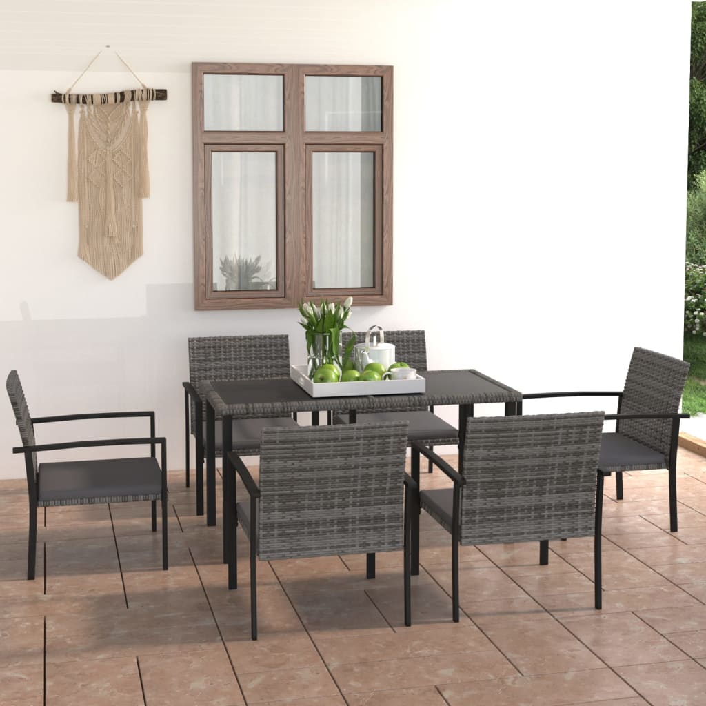 -Delige Tuinset Poly Rattan