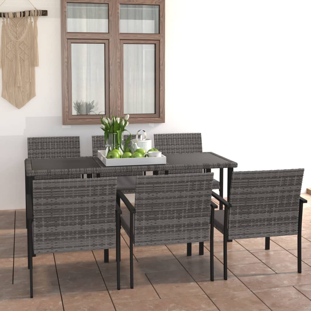 -Delige Tuinset Poly Rattan