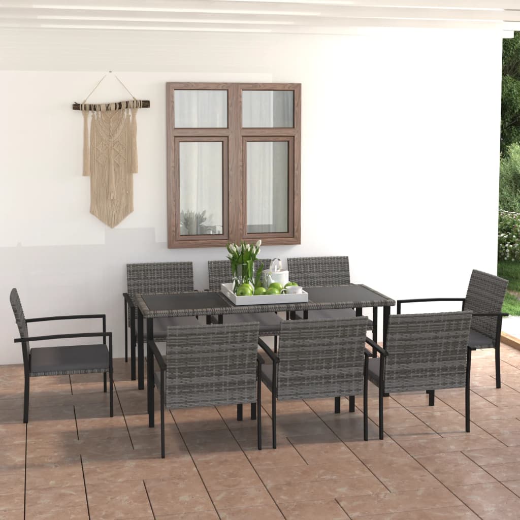 -Delige Tuinset Poly Rattan