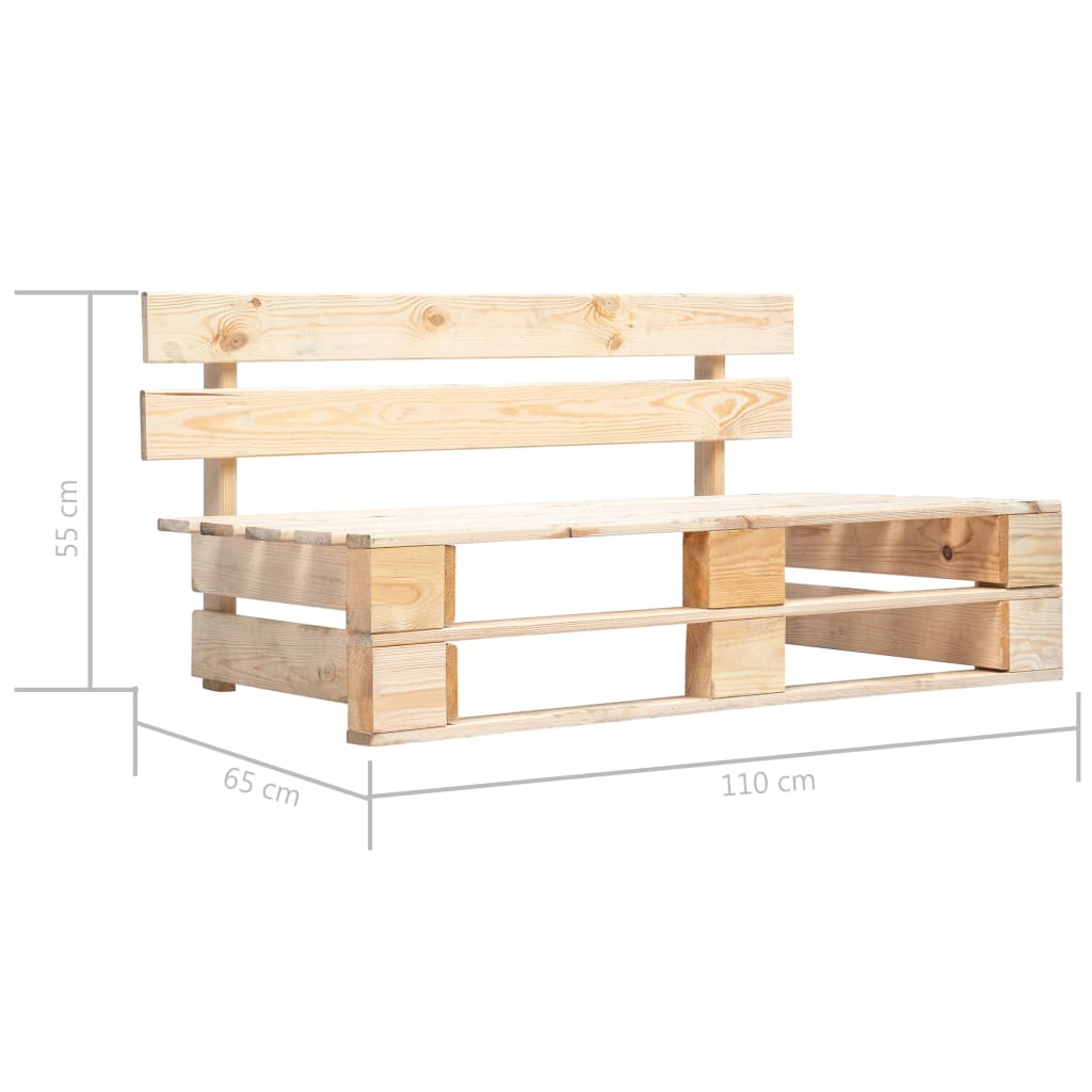 4-Delige Loungeset Pallet Met Kussens Geïmpregneerd Grenenhout Heldergroen