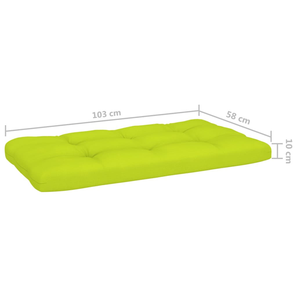 6-Delige Loungeset Pallet Met Kussens Geïmpregneerd Hout Heldergroen