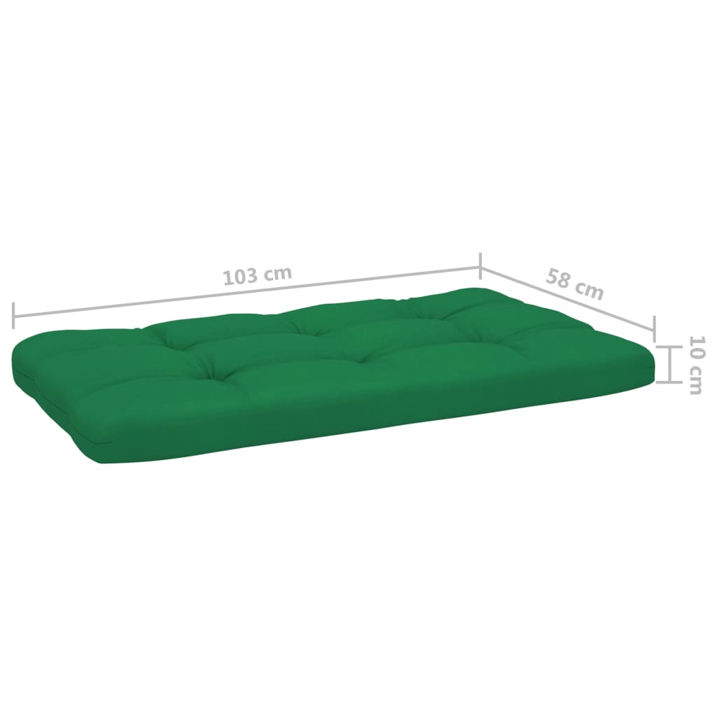 6-Delige Loungeset Pallet Met Kussens Geïmpregneerd Grenenhout Groen