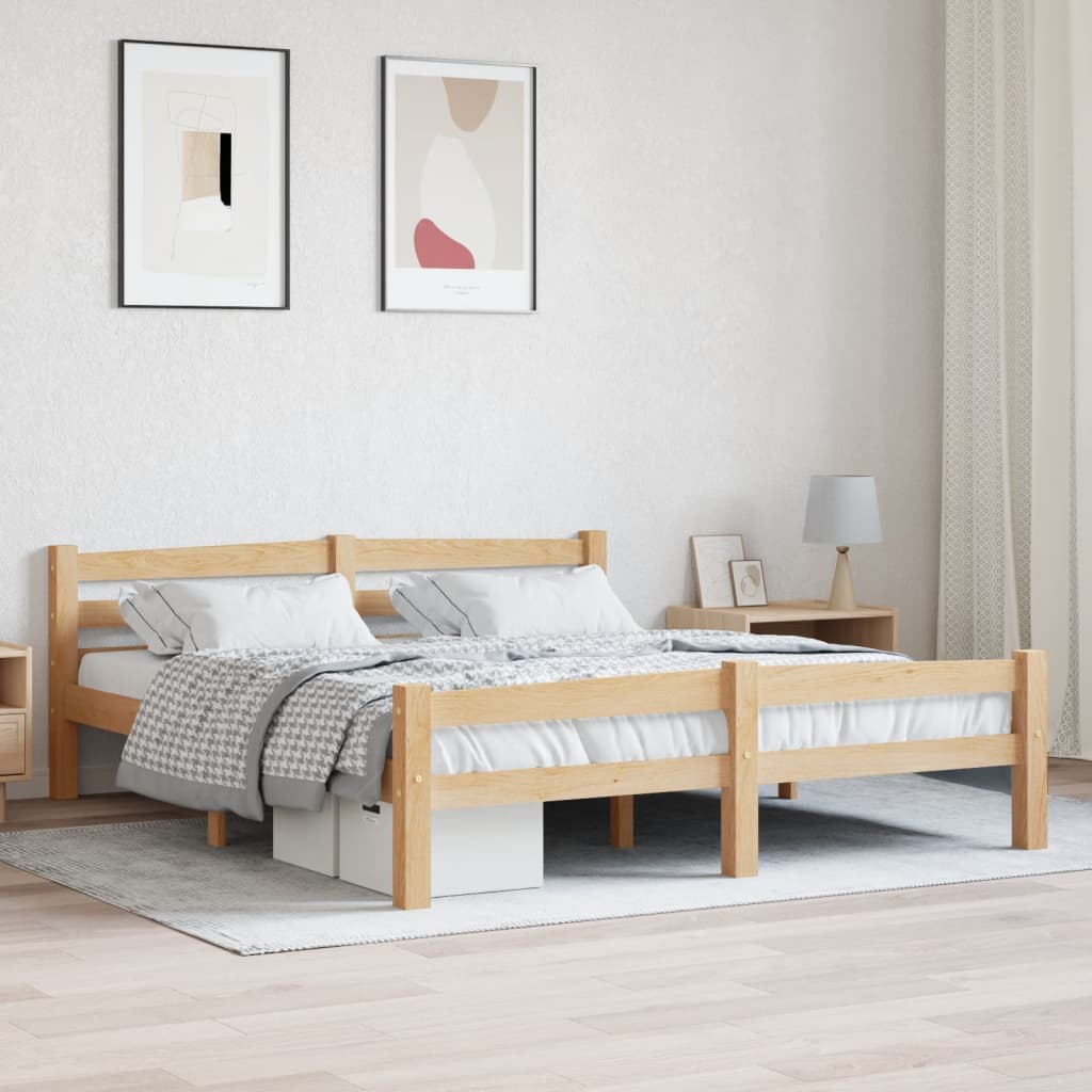 Bedframe Massief Grenenhout