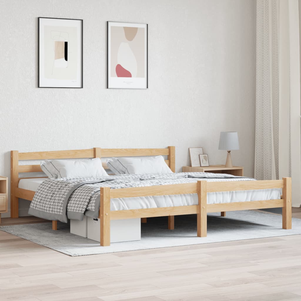 Bedframe Massief Grenenhout