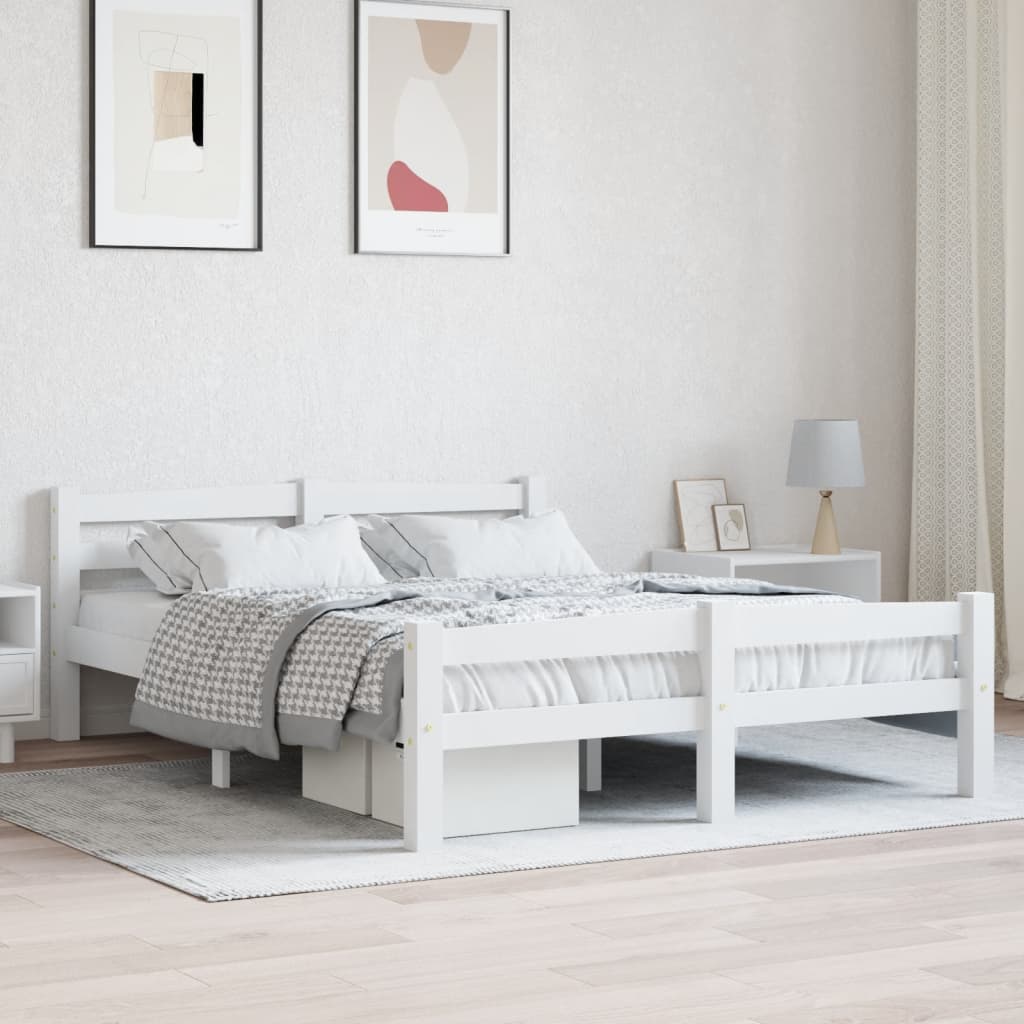 Bedframe Massief Grenenhout