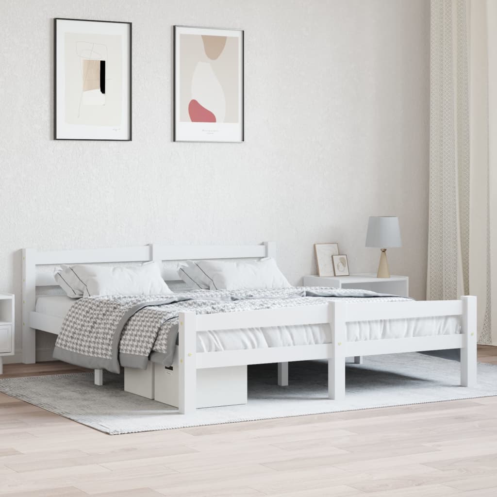 Bedframe Massief Grenenhout