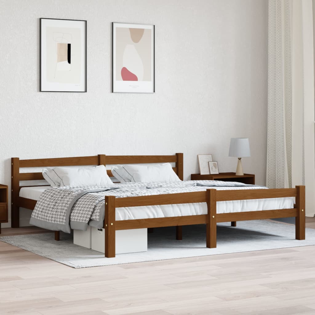 Bedframe Massief Grenenhout