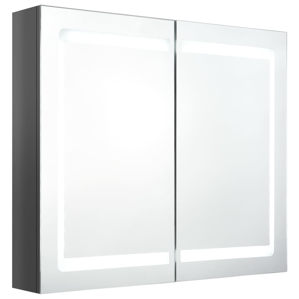 Badkamerkast Met Spiegel En Led 80X12X68 Cm