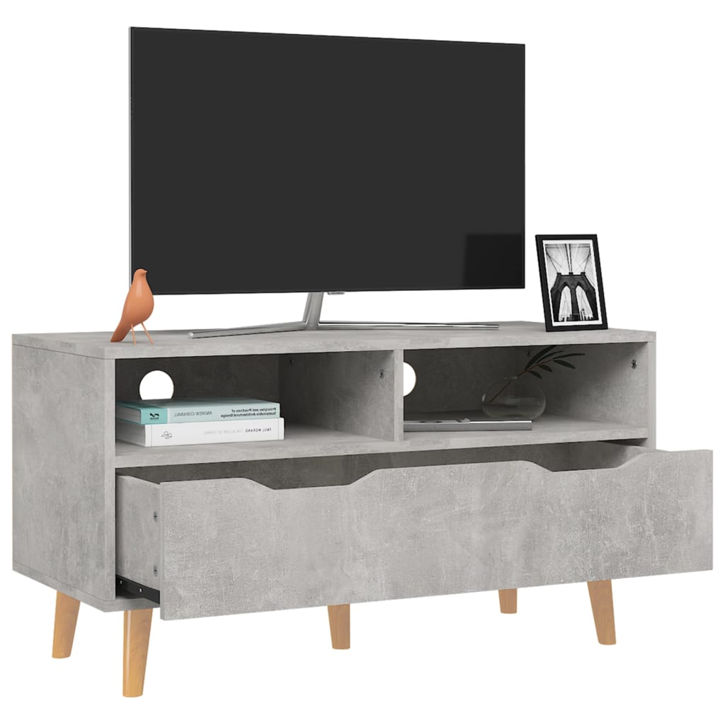 Tv-Meubel 90X40X48,5 Cm Bewerkt Hout