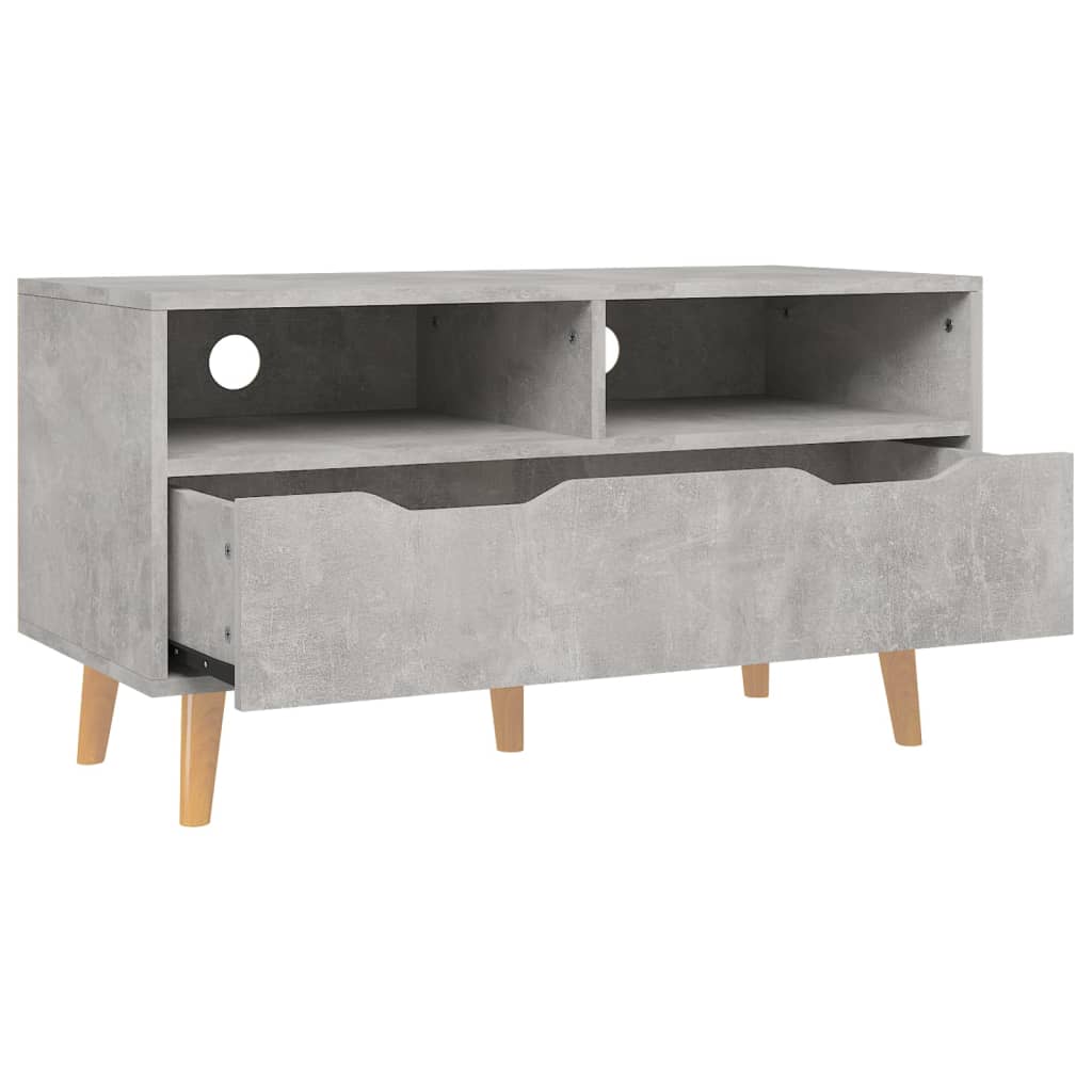 Tv-Meubel 90X40X48,5 Cm Bewerkt Hout