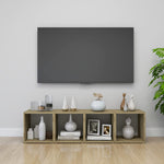 Tv-Meubel 37X35X37 Cm Bewerkt Hout
