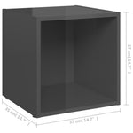 Tv-Meubel 37X35X37 Cm Bewerkt Hout