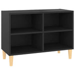 Tv-Meubel Met Massief Houten Poten 69,5X30X50 Cm