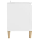 Tv-Meubel Met Massief Houten Poten 03,5X35X50 Cm