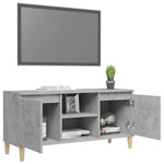 Tv-Meubel Met Massief Houten Poten 03,5X35X50 Cm