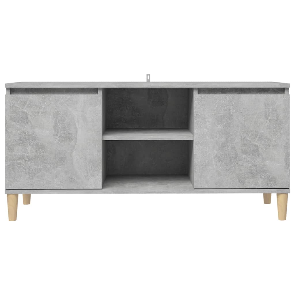 Tv-Meubel Met Massief Houten Poten 03,5X35X50 Cm