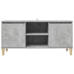 Tv-Meubel Met Massief Houten Poten 03,5X35X50 Cm