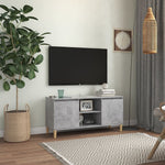 Tv-Meubel Met Houten Poten 103,5X35X50 Cm Eiken