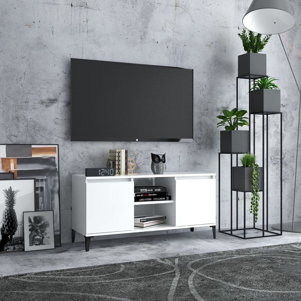 Tv-Meubel Met Metalen Poten 03,5X35X50 Cm
