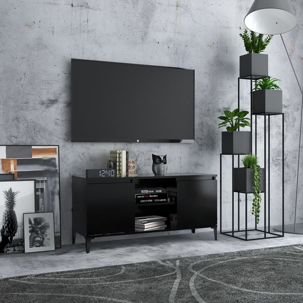 Tv-Meubel Met Metalen Poten 03,5X35X50 Cm