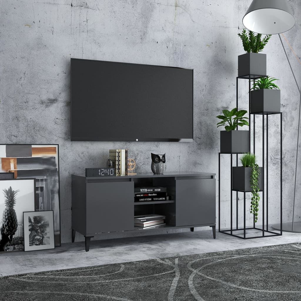 Tv-Meubel Met Metalen Poten 03,5X35X50 Cm