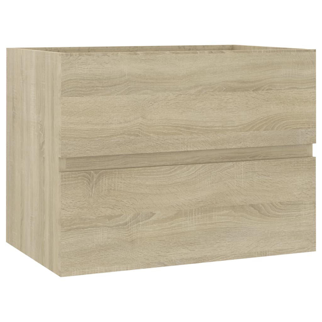 Wastafelkast Met Ingebouwde Wastafel Bewerkt Hout