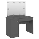Kaptafel Met Led-Verlichting 110X55X145 Cm Mdf
