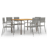 -Delige Tuinset Poly Rattan