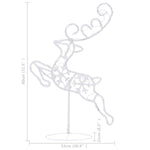 Kerstdecoratie Rendieren En Slee 260X21X87 Cm Acryl