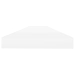 Wandschap Zwevend 90X23,5X3,8 Cm Mdf Kleurig En Eiken En Wit