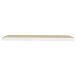 Wandschap Zwevend 120X23,5X3,8 Cm Mdf Kleurig En Eiken En Wit