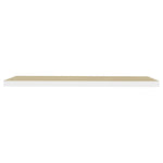 Wandschappen Zwevend 120X23,5X3,8 Cm Mdf Kleurig Eiken En Wit
