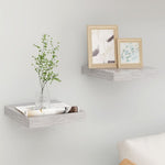 Wandschappen Zwevend 23X23,5X3,8 Cm Mdf Betongrijs