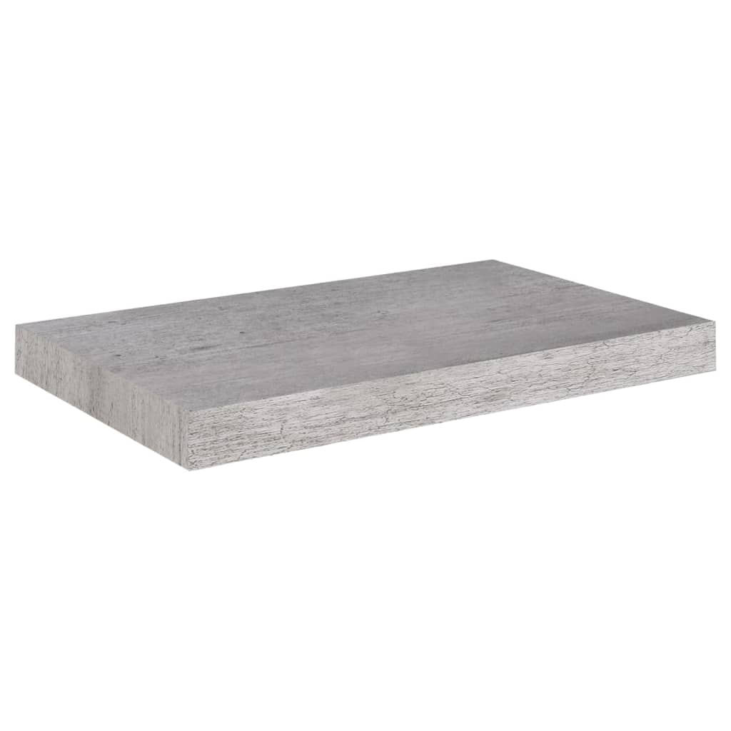 Wandschappen Zwevend 50X23X3,8 Cm Mdf Betongrijs