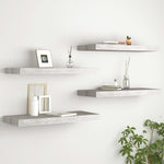 Wandschappen Zwevend 60X23,5X3,8 Cm Mdf Betongrijs