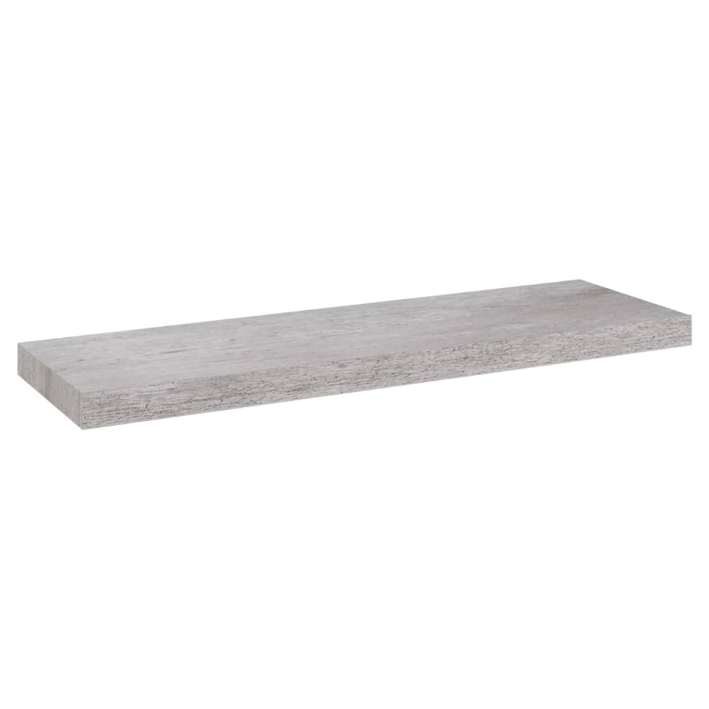 Wandschap Zwevend 80X23,5X3,8 Cm Mdf Betongrijs