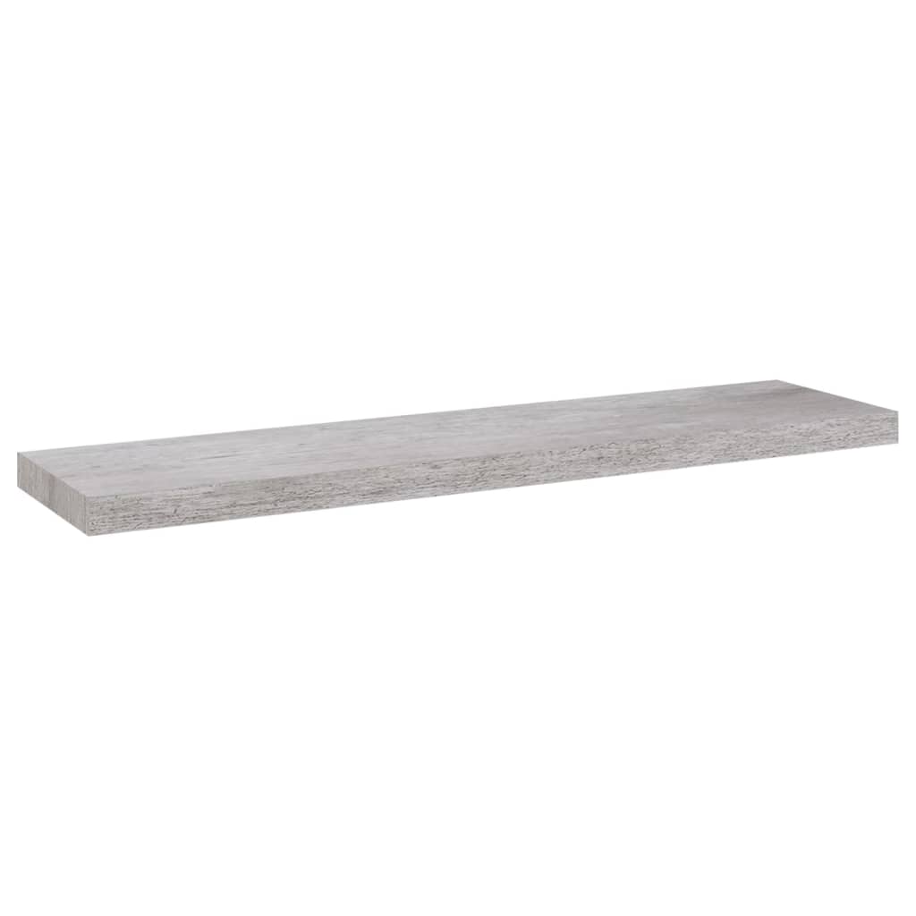 Wandschap Zwevend 90X23,5X3,8 Cm Mdf Betongrijs