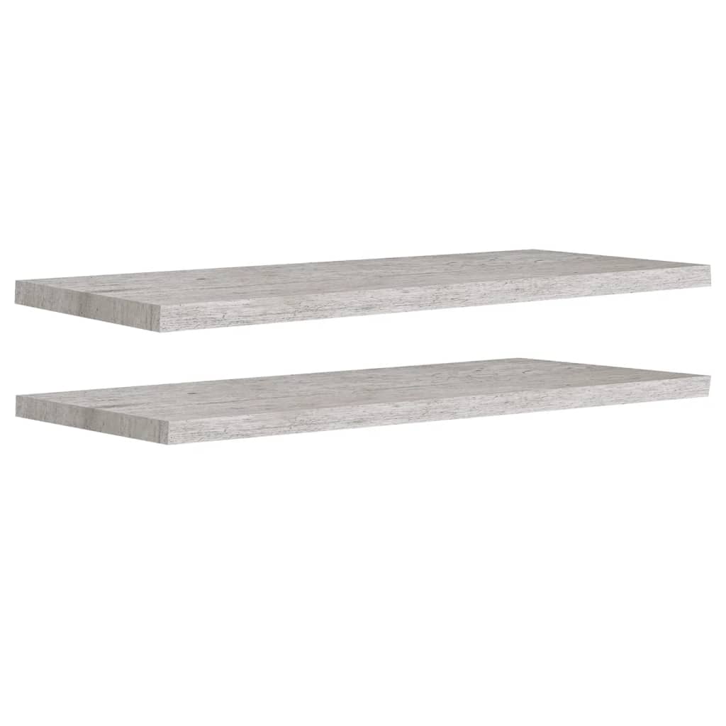 Wandschappen Zwevend 90X23,5X3,8 Cm Mdf Betongrijs