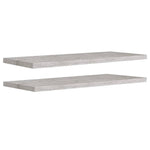 Wandschappen Zwevend 90X23,5X3,8 Cm Mdf Betongrijs
