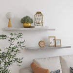 Wandschappen Zwevend 90X23,5X3,8 Cm Mdf Betongrijs