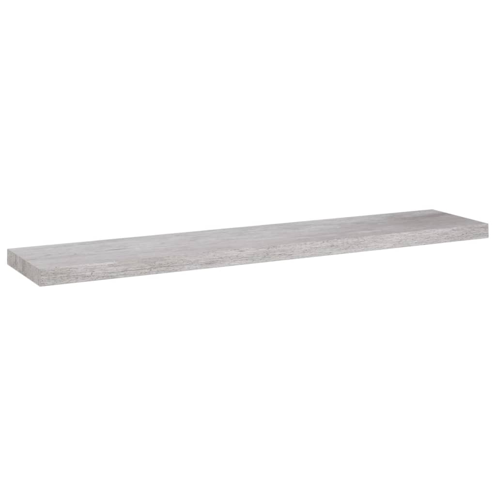 Wandschap Zwevend 120X23,5X3,8 Cm Mdf Betongrijs