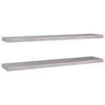 Wandschappen Zwevend 120X23,5X3,8 Cm Mdf Betongrijs