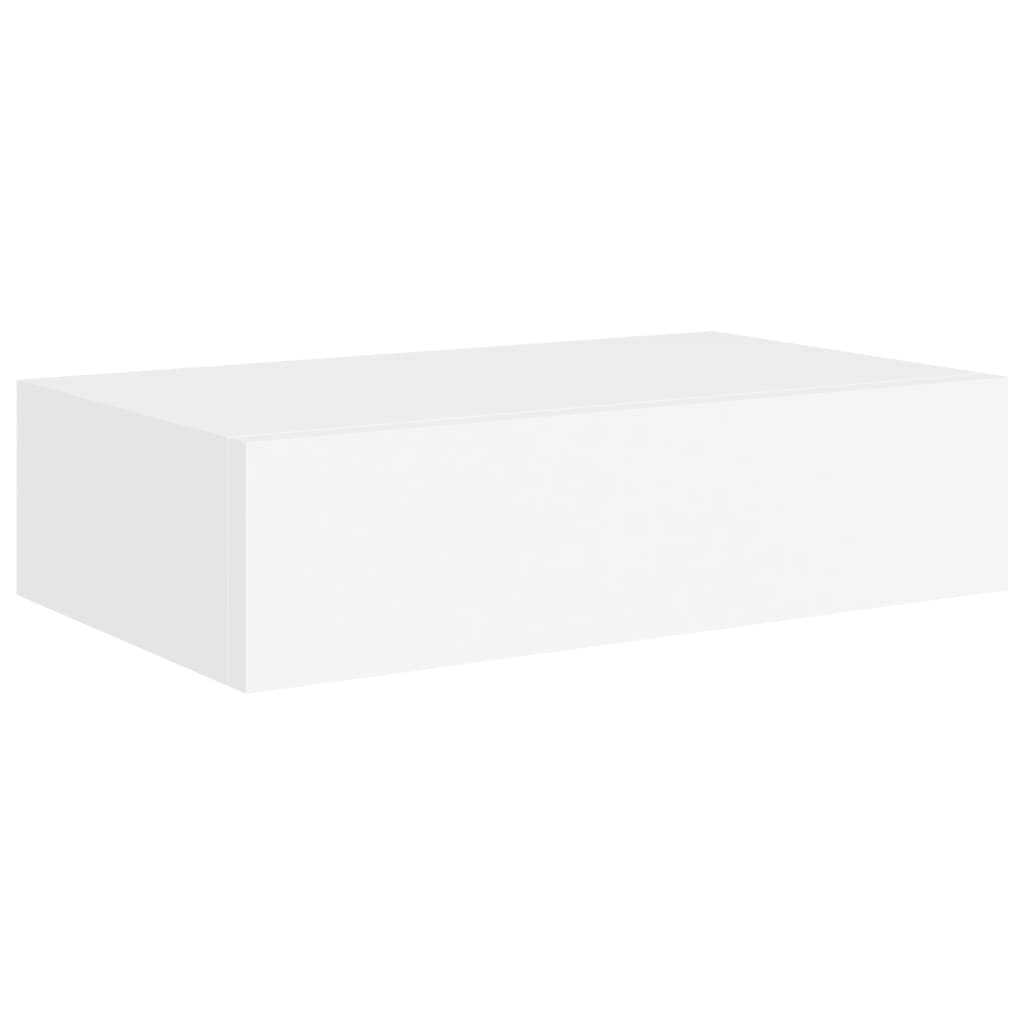 Wandschap Met Lade 40X23,5X10 Cm Mdf Wit