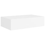 Wandschappen Met Lade 40X23,5X10 Cm Mdf Wit
