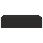 Wandschap Met Lade 40X23,5X10 Cm Mdf Zwart