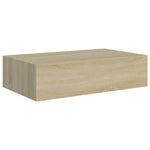 Wandschap Met Lade 40X23,5X10 Cm Mdf Kleurig Eiken