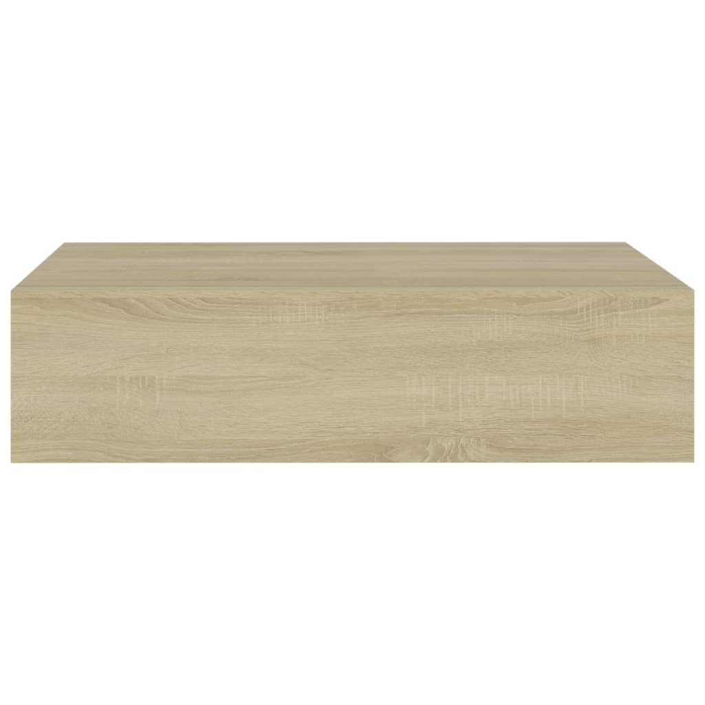 Wandschap Met Lade 40X23,5X10 Cm Mdf Kleurig Eiken